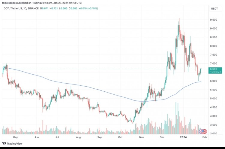 波卡拉力赛即将到来加密货币分析师预测DOT价格将飙升150