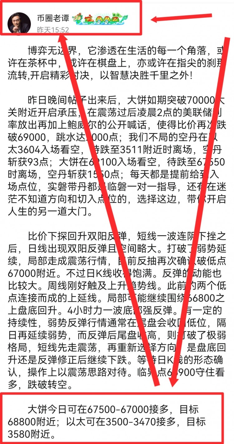 [币圈老谭]看表格最下方联席v可跟上