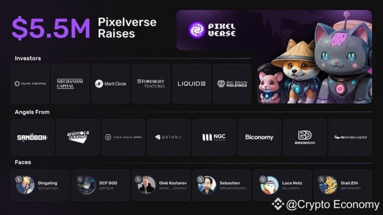 PIXELVERSE从顶级风投公司和WEB3创始人处筹集了550万美元