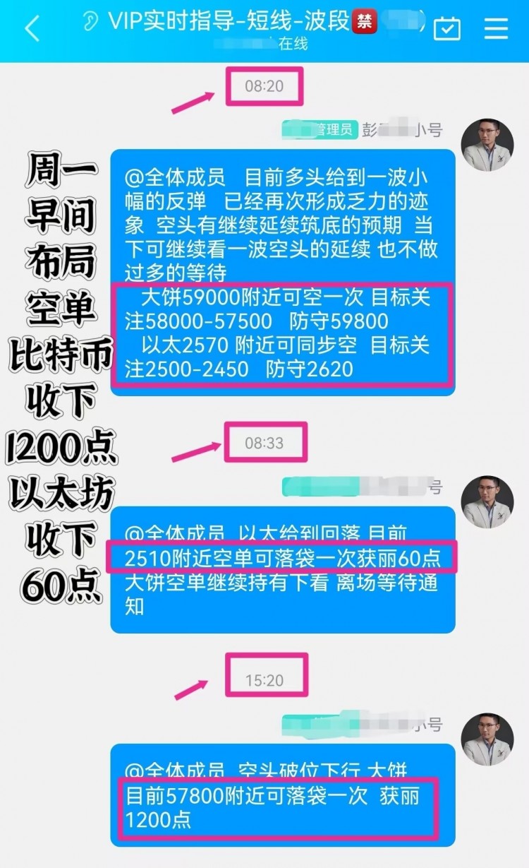 彭天生周二早间比特币以太坊操作建议午夜的行情空头再次发力比特币